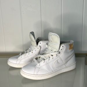 White Nike mid high top women’s